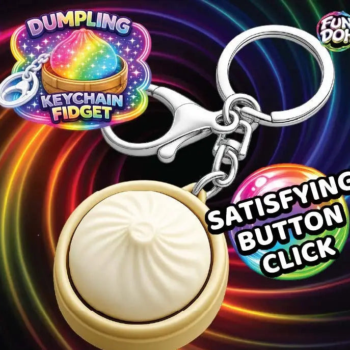 Fun Doh | Dumpling Light-Up Clicker Keychain - 3