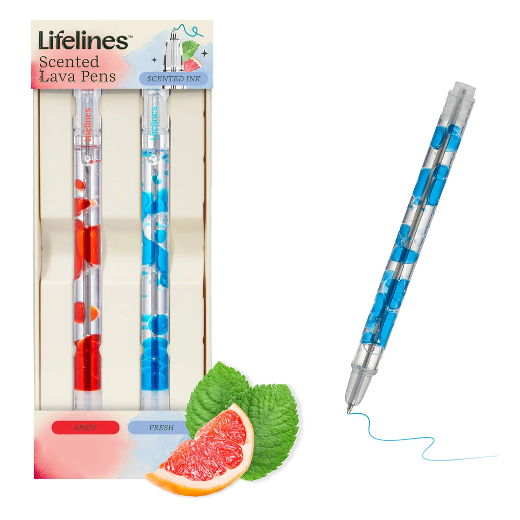 Scented Lava Pens | 2-Pack | Blue/Red - 1