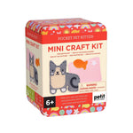 Petit Collage Pocket Pet Kitten Mini Craft Kit in colorful red tin packaging for ages 6+