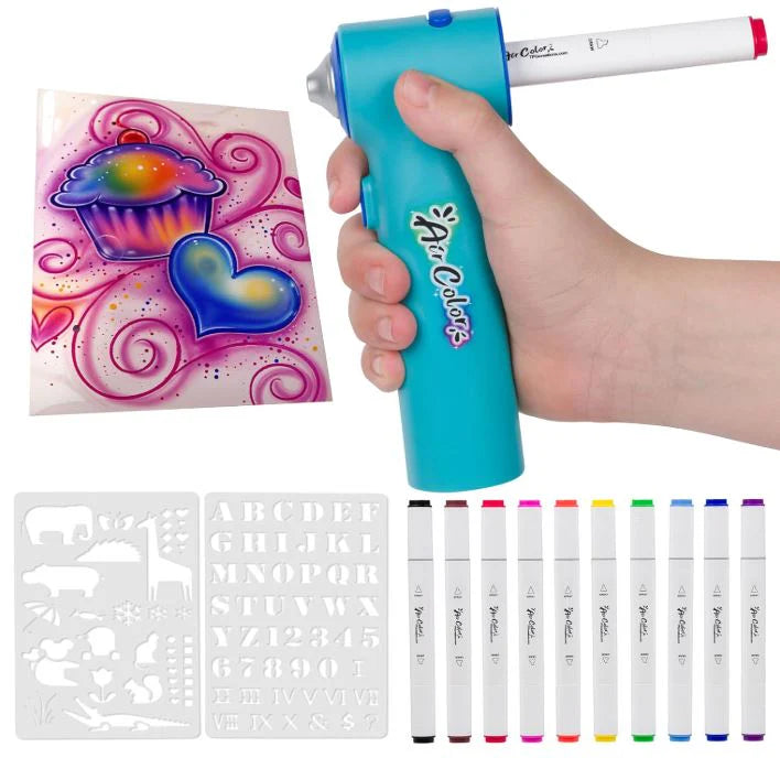 Air Color Airbrush Kit 6+ - CR Toys