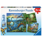 Puzzle | Dinosaur Fascination | 3 x 49 pc - CR Toys
