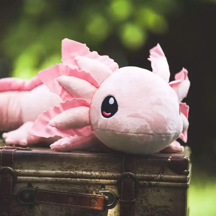 Realistic Axolotl Mini  Plush Pink