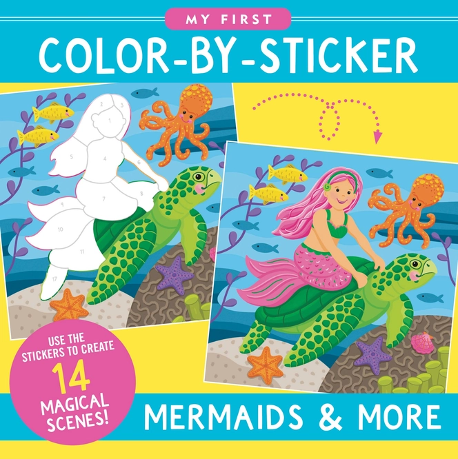 My First Color-By-Sticker Activity Book - Mermaids & More 4+