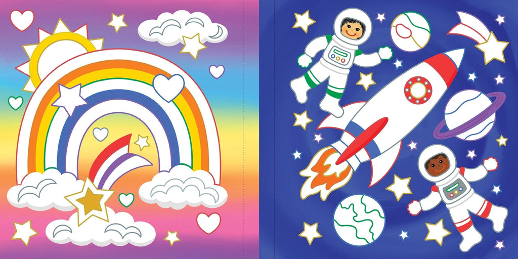 Color By Foil Sticker Book | Sparkle And Shine
