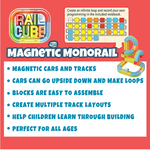 Rail Cube Magnetic Monorail Deluxe Block Set