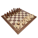 Chess | French Staunton | Weighted Pieces & Walnut Board | 14.75 Inch Game - 2