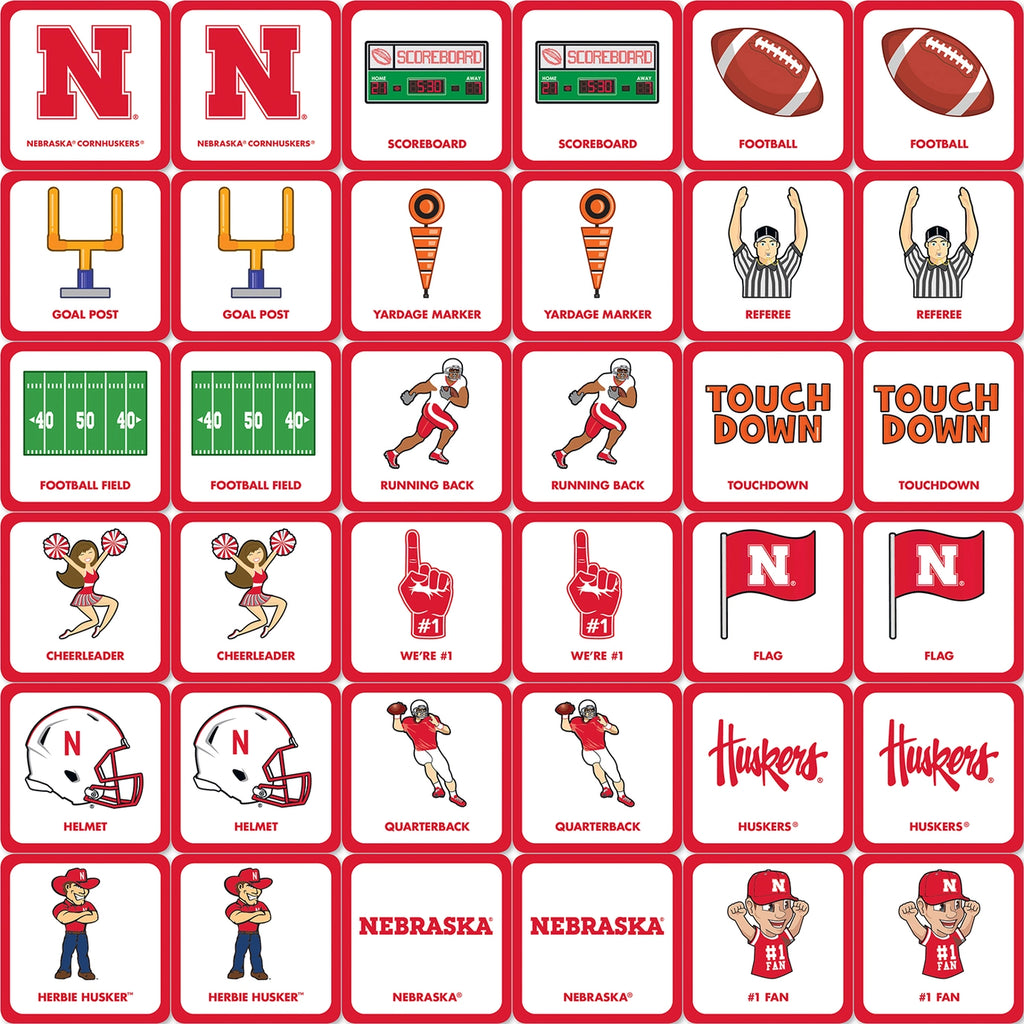 Nebraska Cornhuskers | Matching Game 3+ - 2