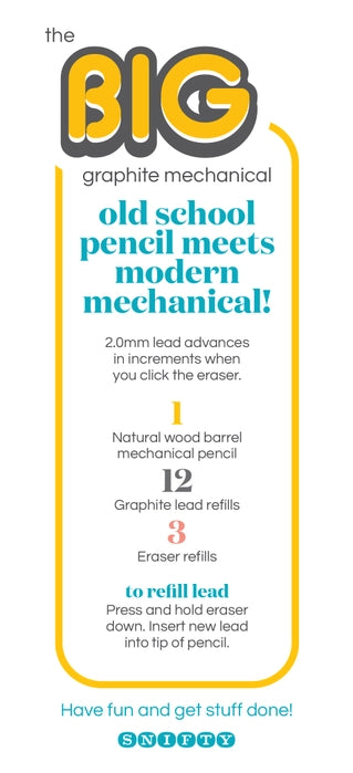 Big Graphite Mechanical Pencil For Ages 5+