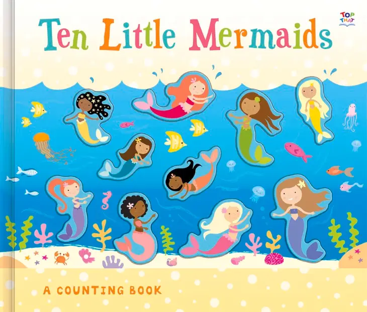 Ten Little Mermaids Board Book