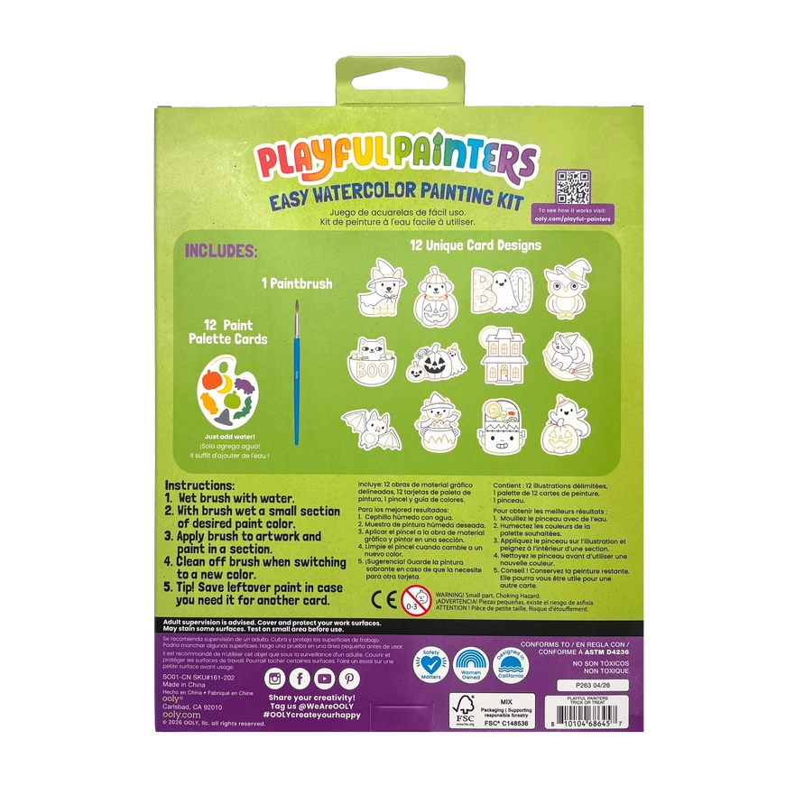Playful Painters | Watercolor Kit | Halloween 4+ - 6