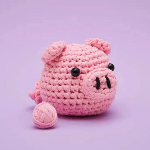 Wobbles Crochet Kit | Bacon the Pig