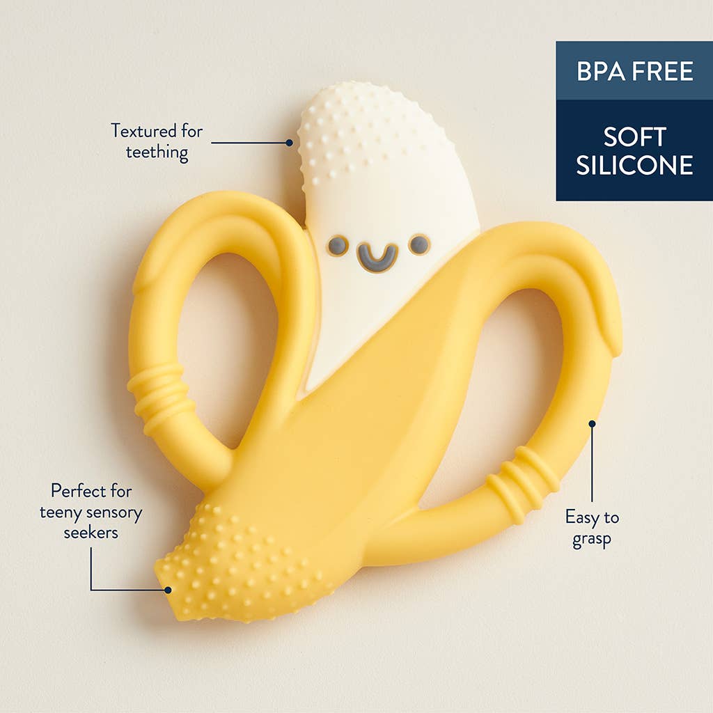 Chew Crew | Banana Silicone Teether 3M+ - 4