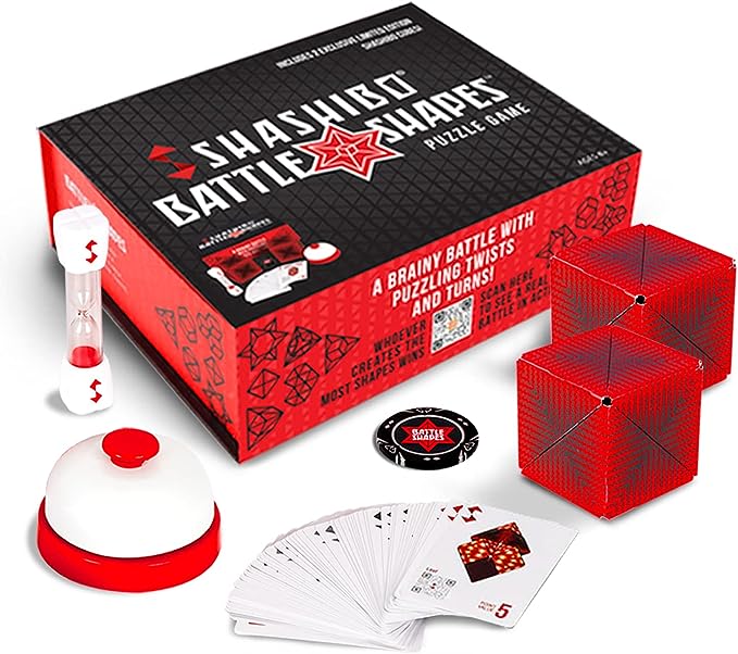 Shashibo Battle Shapes With Shashibo Magnetic Cubes Single to two  Player Mind Game