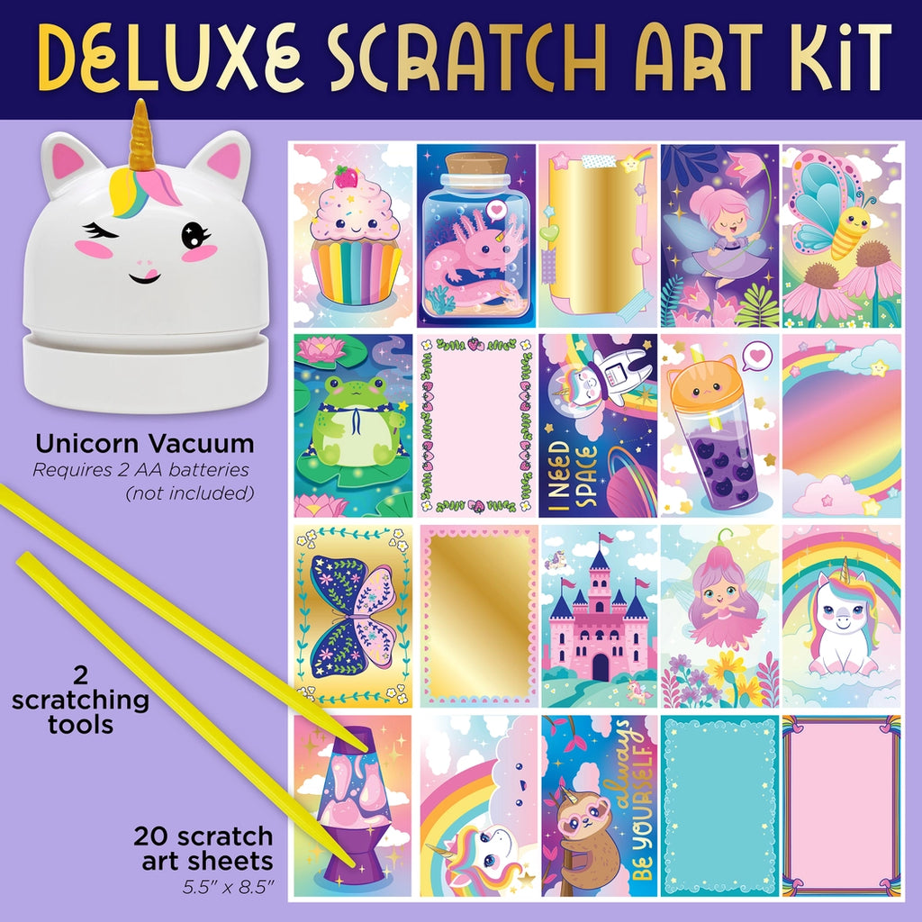 Deluxe Scratch Art Kit with Mini Vacuum for Kids 6517000