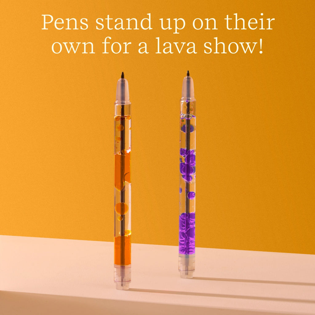 Scented Lava Pen Set | 2-Pack | Purple/Orange - 5