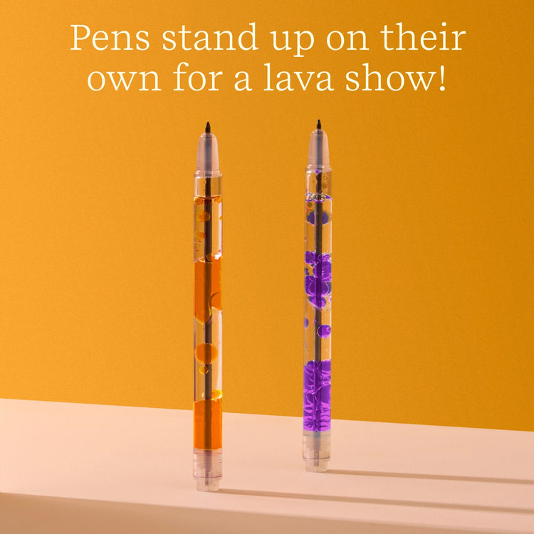 Scented Lava Pen Set | 2-Pack | Purple/Orange - 5