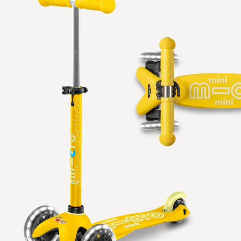 Micro Mini Scooter LED | Yellow  2+ - CR Toys