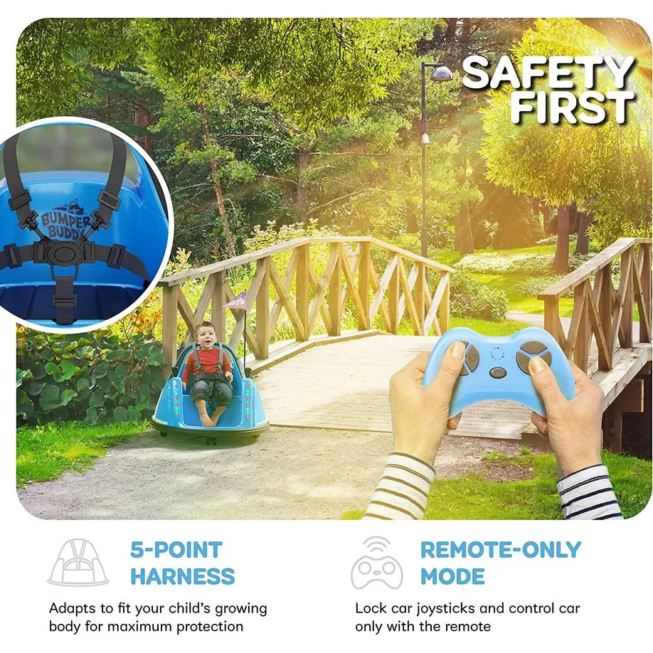 Ride-On Electric Bumper Car for Kids | Blue