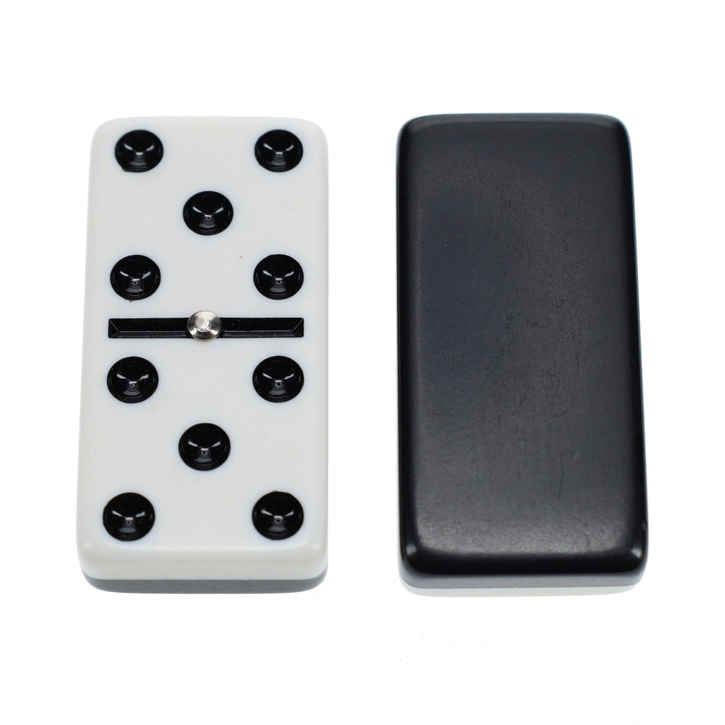 Dominoes | Double 6 | Black & White | Club Size Game - 9