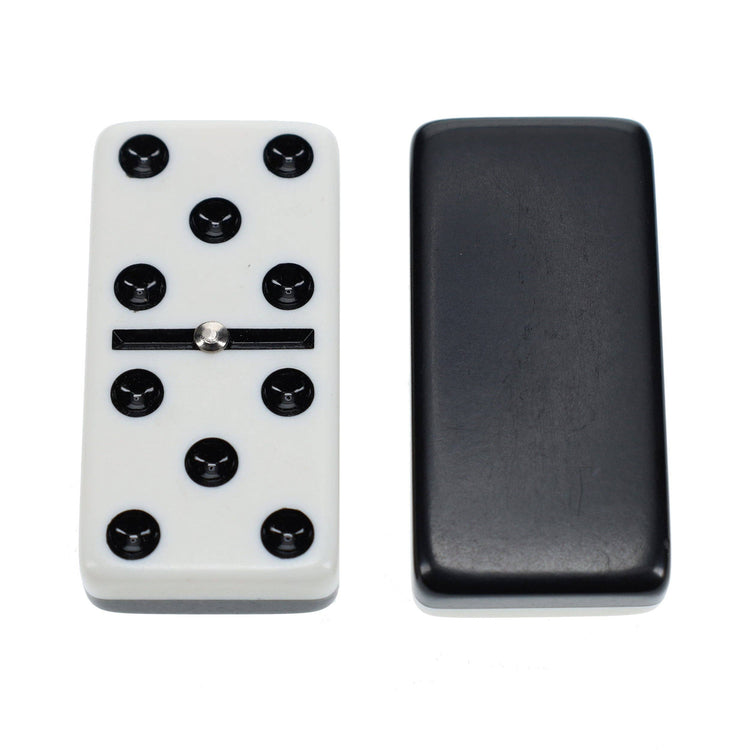 Dominoes | Double 6 | Black & White | Club Size Game - 9