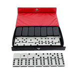 Dominoes | Double 6 | Black & White | Club Size Game - 6