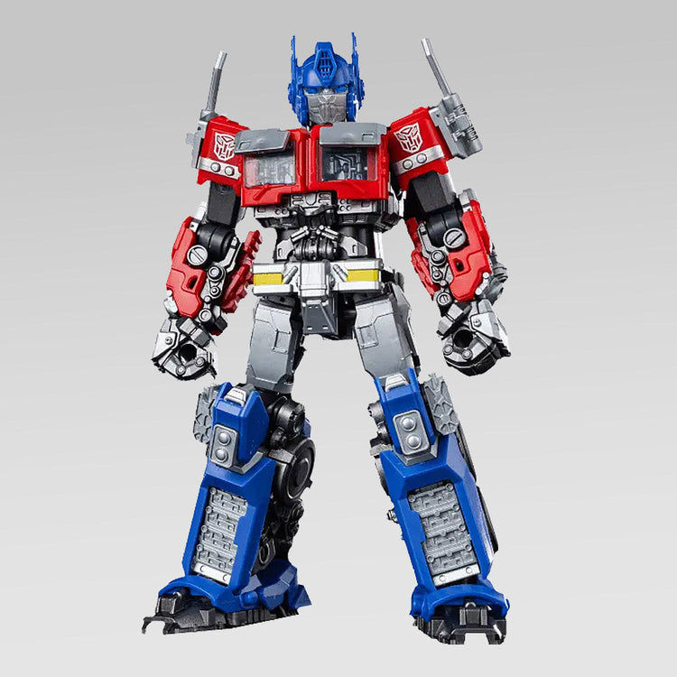 Blokees Transformers Optimus Prime CC01 figure in red, blue, and silver standing upright