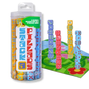 Stack-A-Pillars | Family Dice Stacking Game 6+ - 1