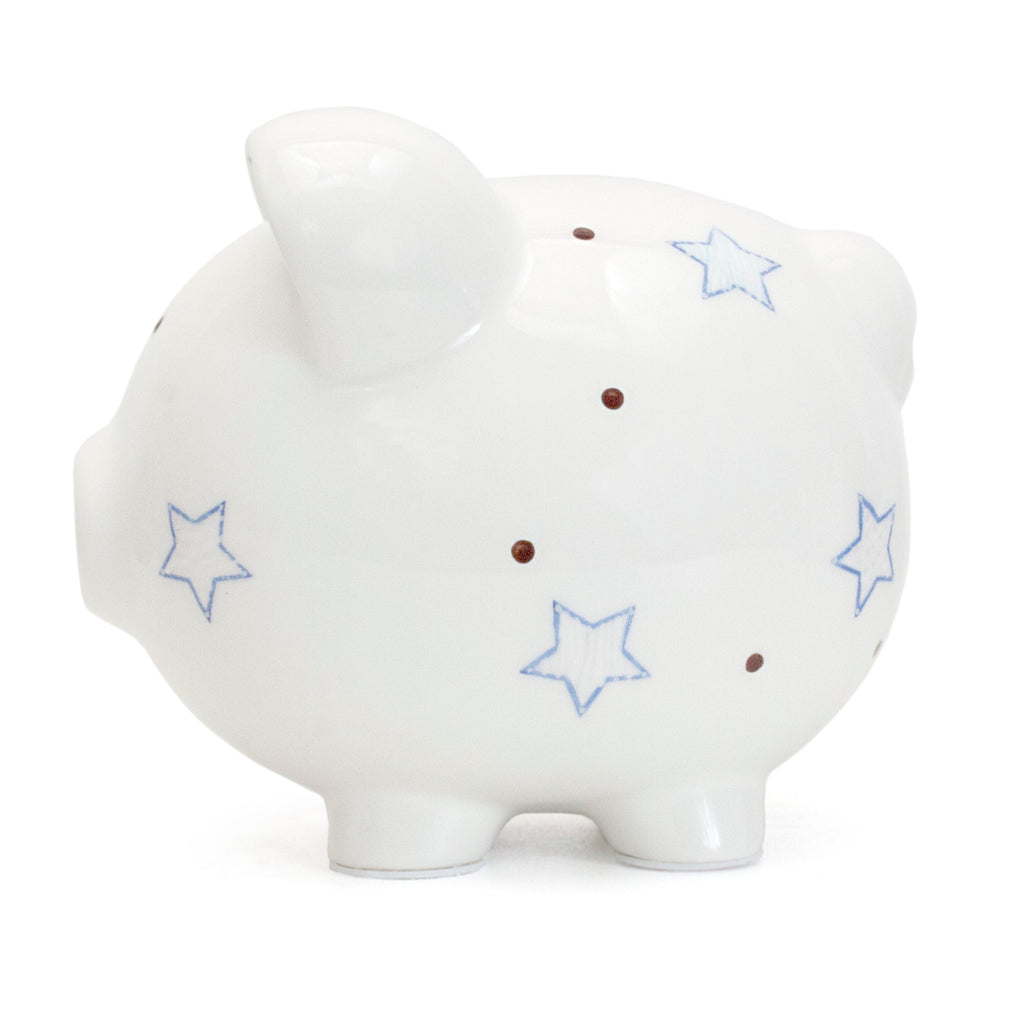 Piggy Bank | Blue Paper Star Pig for Ages 0Mons+
