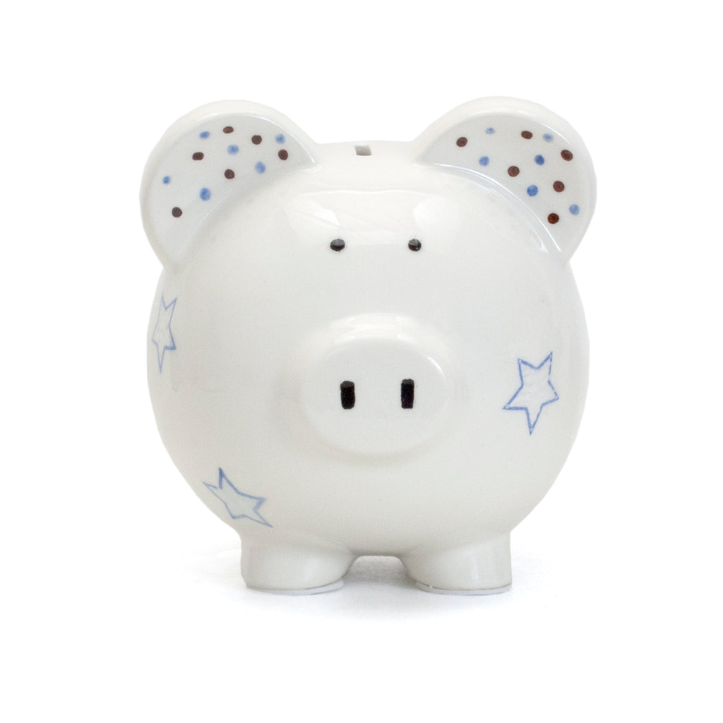 Piggy Bank | Blue Paper Star Pig for Ages 0Mons+