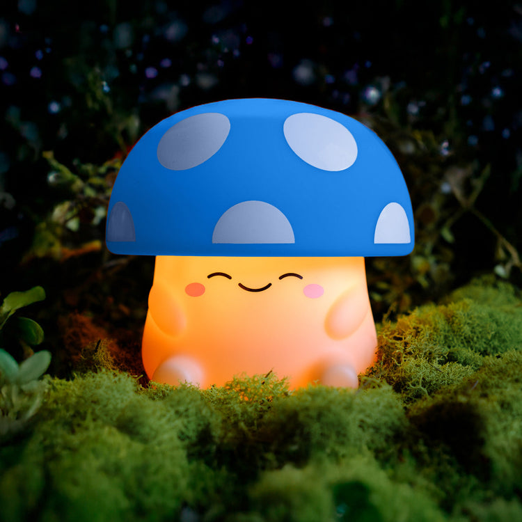 Mushi Ambient Mushroom Night Light | Blue - CR Toys