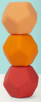 Odds Silicone Fidget Magnets | Orange - 5