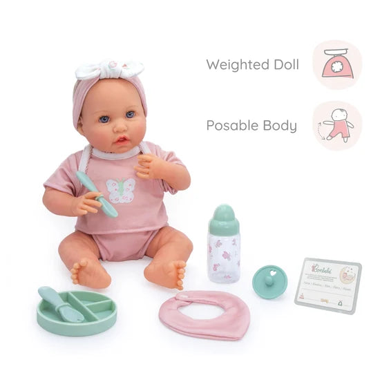 Bonbebe Realistic Baby Doll with Heartbeat Deluxe Bundle 16 Piece St - 1