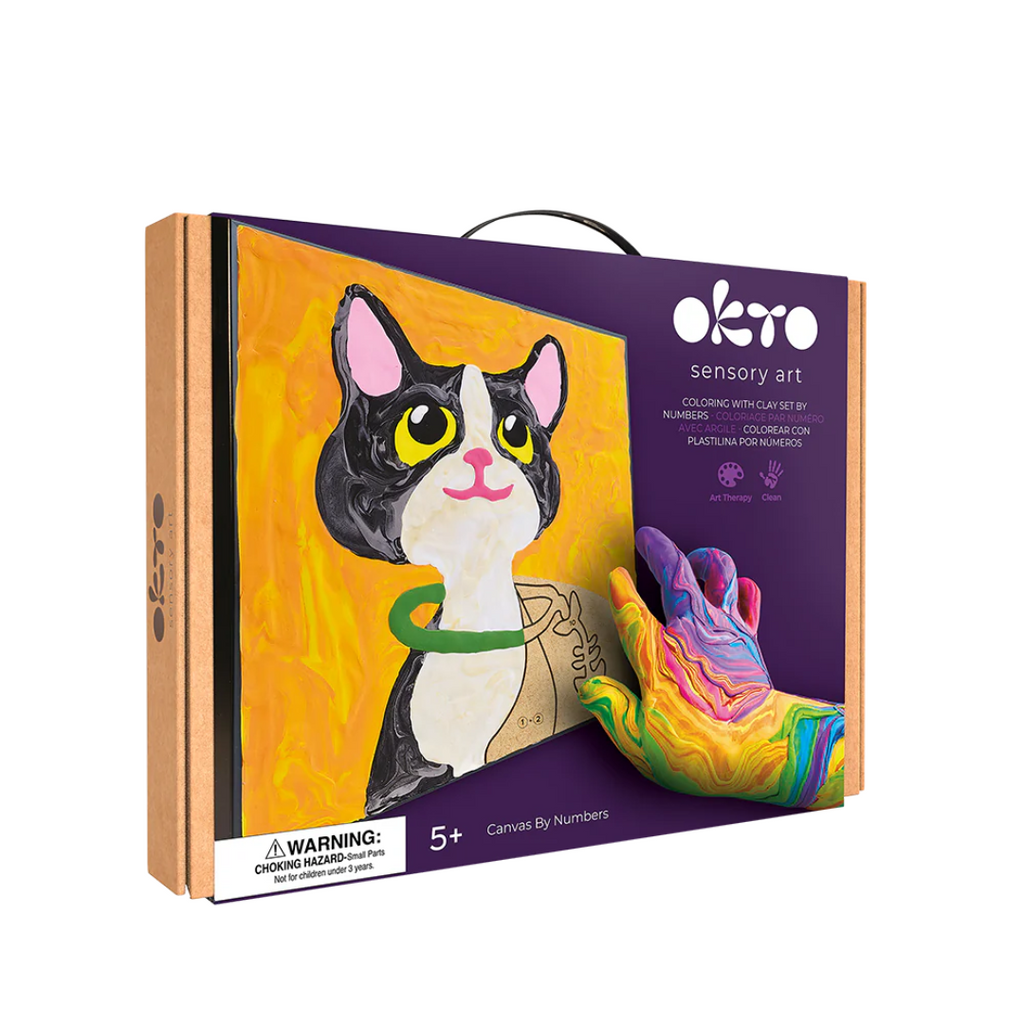 OKTO Sensory Art | Coloring With Clay By Numbers 5+
