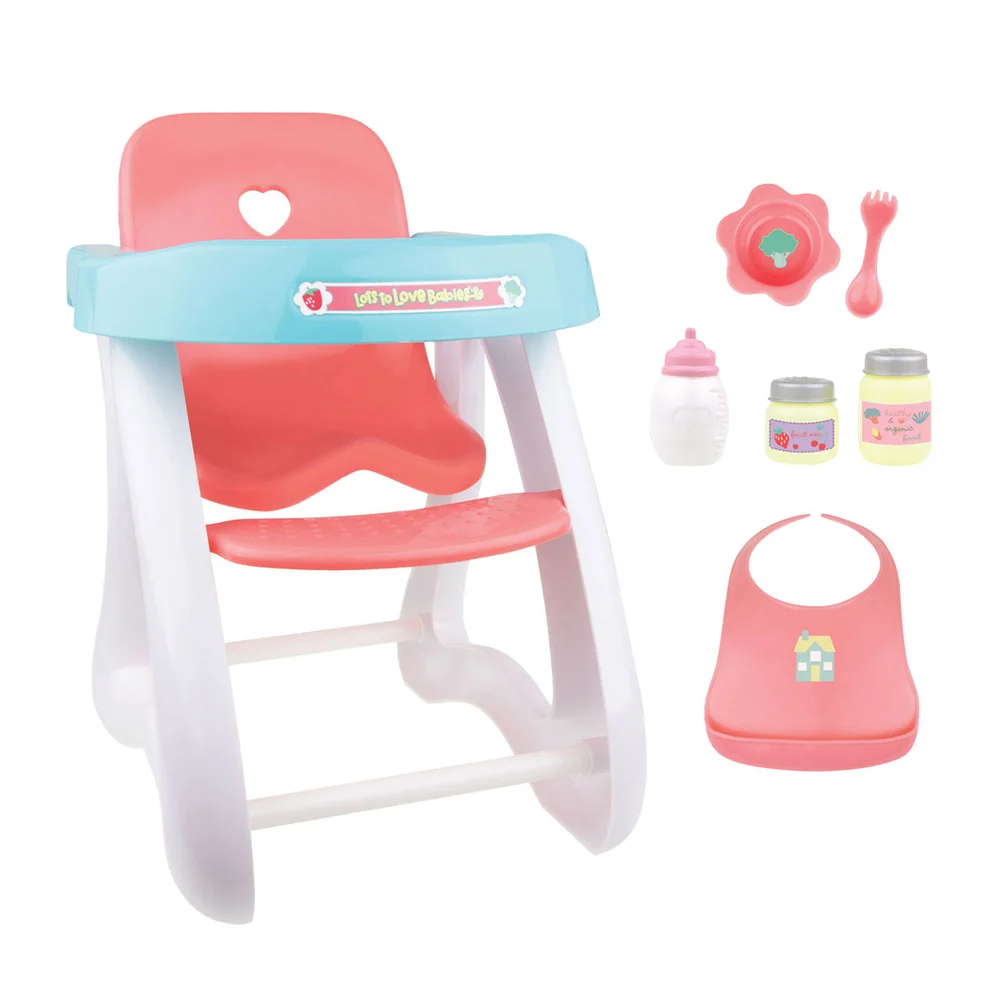 Highchair and Accessories for 16" Doll | 2+ - 1