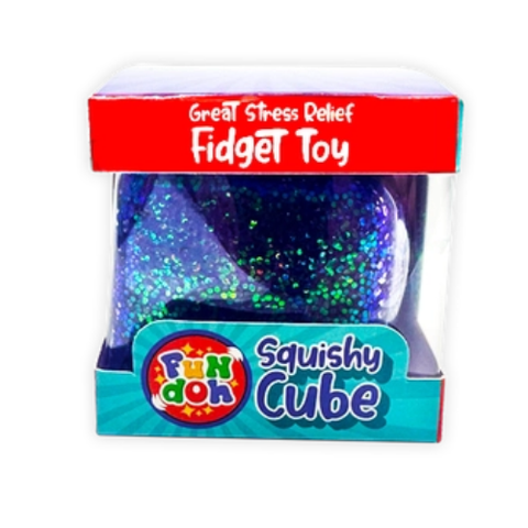 Fun Doh Squishy | Sparkle Cube - 1