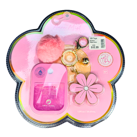 Aura Mist | Flower Dream Keychain & Strawberry Scented Hand Wash Mist Combo 5+ - 1