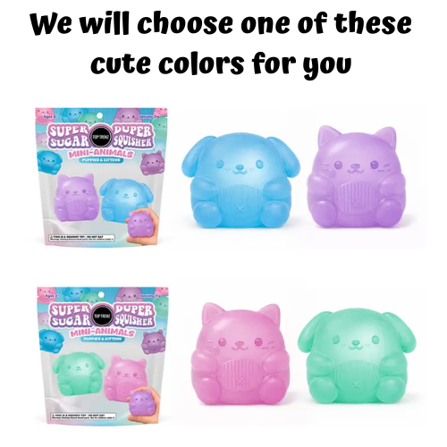 Super Duper Sugar Squisher | Mini Kitty & Puppy - 1