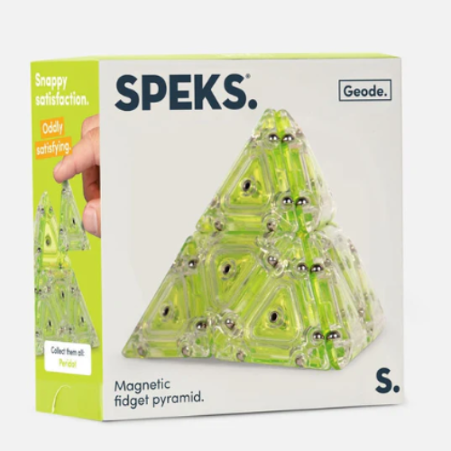 Geode | Pyramid Peridot Magnetic Fidget Set 14+ - 1