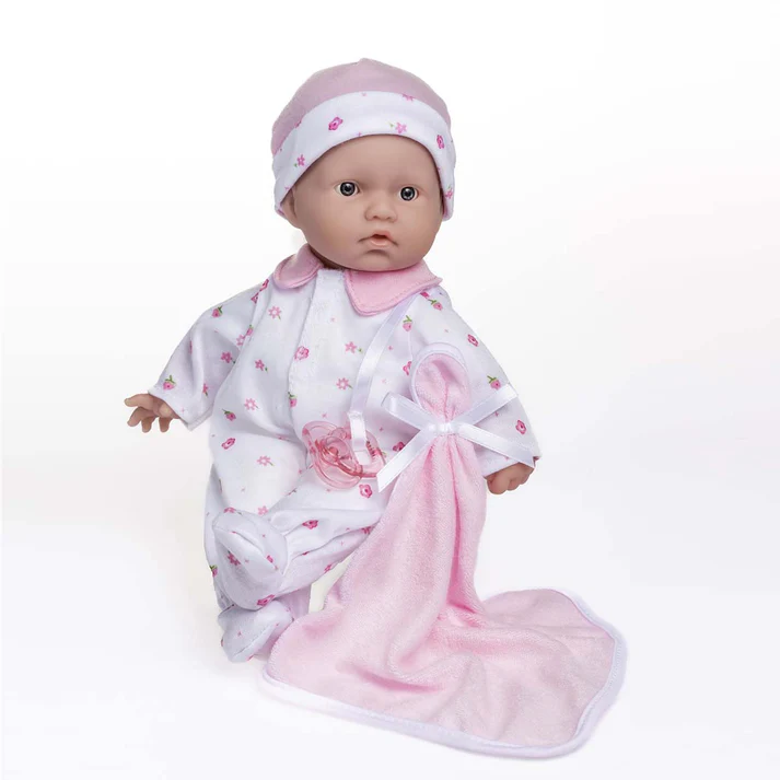 La Baby 11" Inch Soft Body Baby Doll In Pink With Realistic Features For Ages 1+