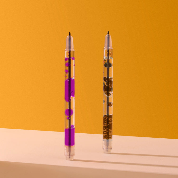 Scented Lava Pen Set | 2-Pack | Violet/Brown - 5