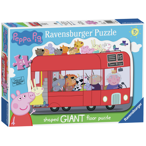 Puzzle | Peppa Pig London Bus | 24 Pc - CR Toys