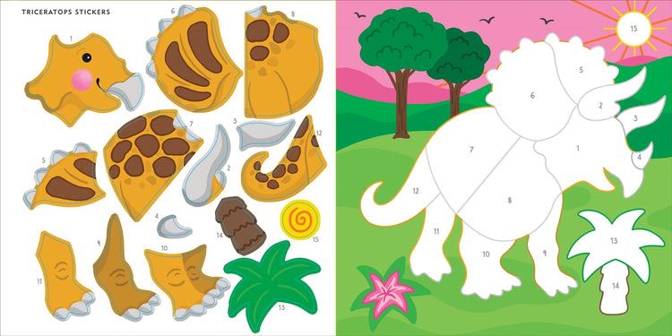 My First Color By Sticker Book | Dinosaurs - 6