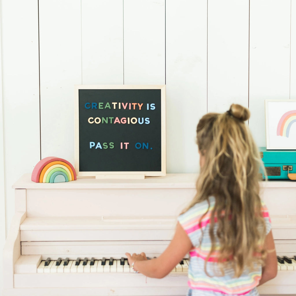 Magnetic Letters | Rainbow Mod 200PC |  1" Letters - 4