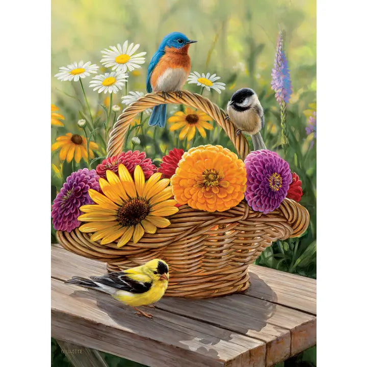 Bluebird And Bouquet 35Pc Puzzle W/Tray For Ages 3+