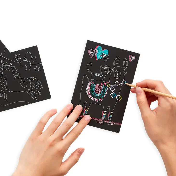 Mini Scratch & Scribble Art Kits Funtastic Friends