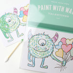 Paint With Water Valentine Cards | Monster - 9