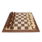 Chess | French Staunton | Weighted Pieces & Walnut Board | 14.75 Inch Game - 4