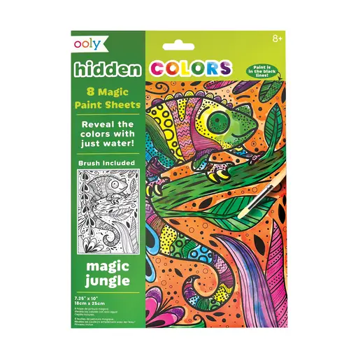 Hidden Colors Magic Paint Sheets -Magic Jungle