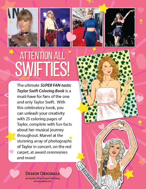 Taylor Swift Coloring & Activity Book For Ages 6+