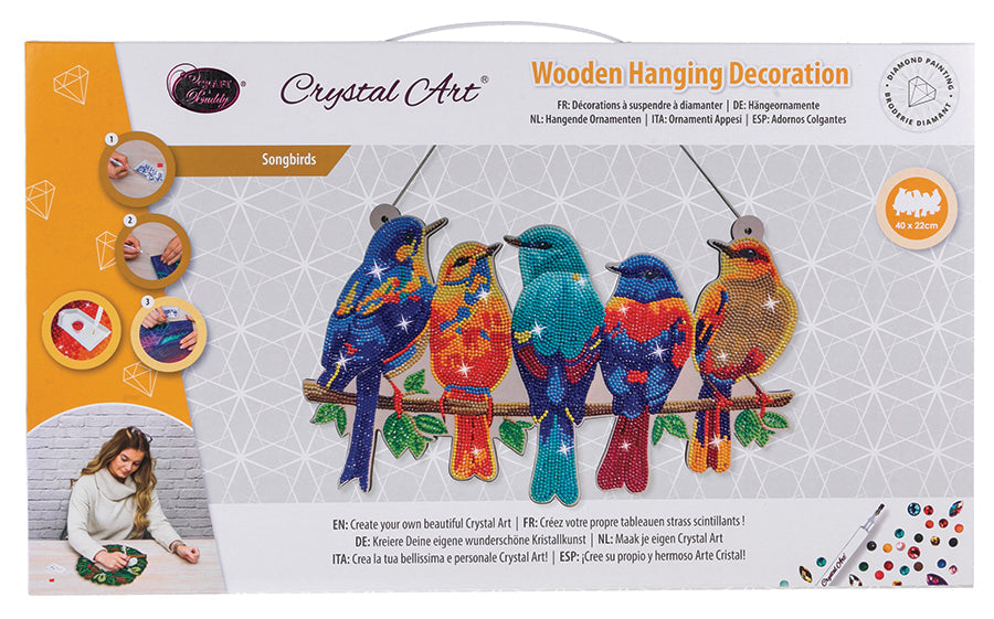 Crystal Art Deco Kit | Hanging Song Birds - 1